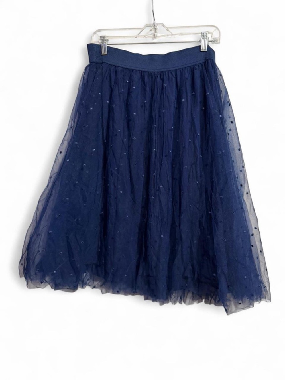 torrid Navy Polka Dot Tulle Midi Skirt